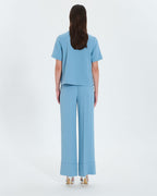 Pantalon fluide bleu hortensia_3