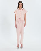 Pantalón ancho en crepe nude_1
