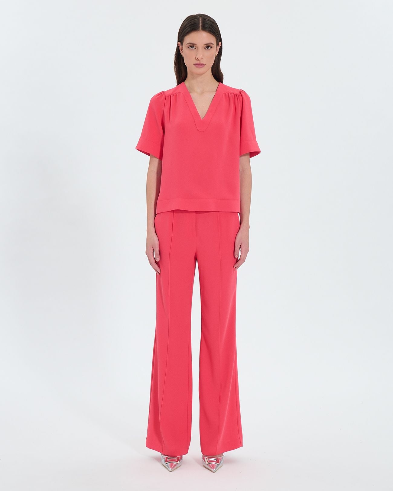 Pantalon fluide corail_1