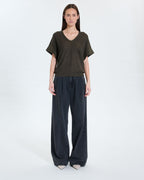 Thin khaki sequined sweater_3
