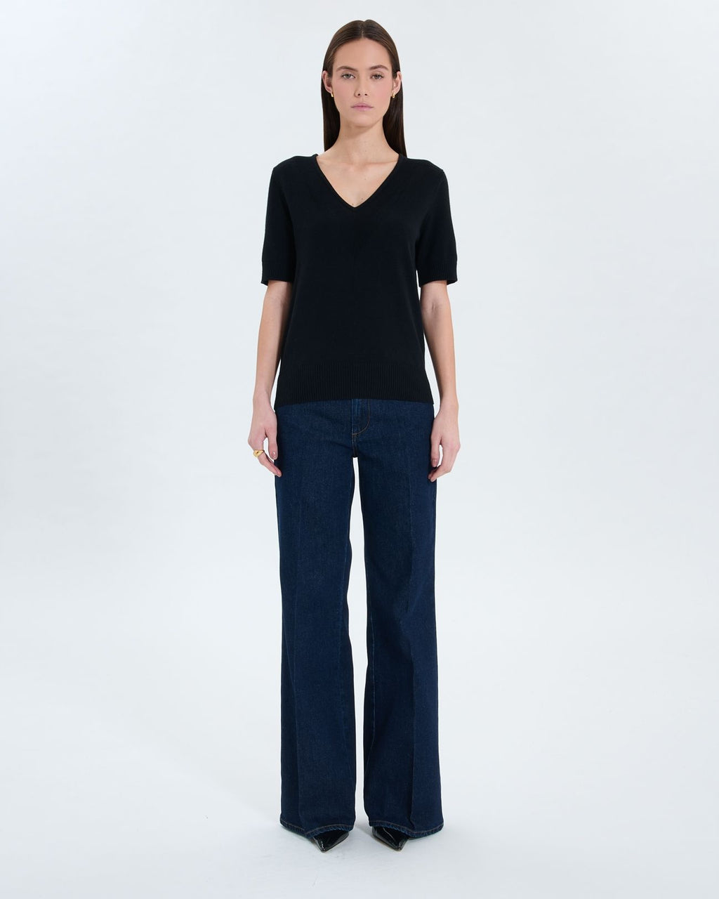 Pull manches courtes noir_2
