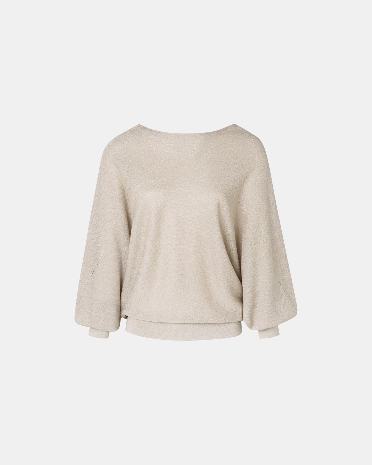 Champagne boat neck sweater_5
