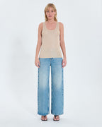 Sleeveless sweater champagne_4
