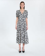Vestido largo de vuelo con estampado floral_2