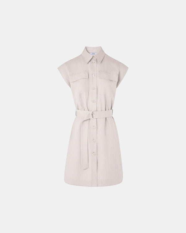 Robe chemise écru_1