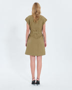Khaki shirt dress_3