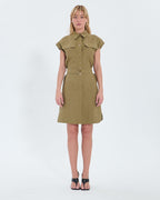 Khaki shirt dress_4