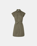 Khaki shirt dress_5