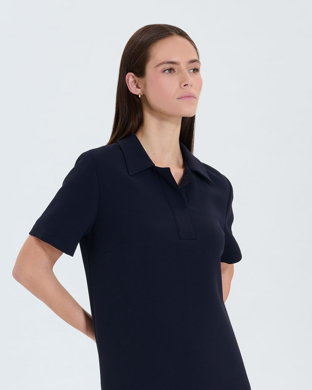 Nocturnal crepe shirt dress 2