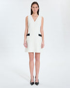 Short ecru tweed dress_4