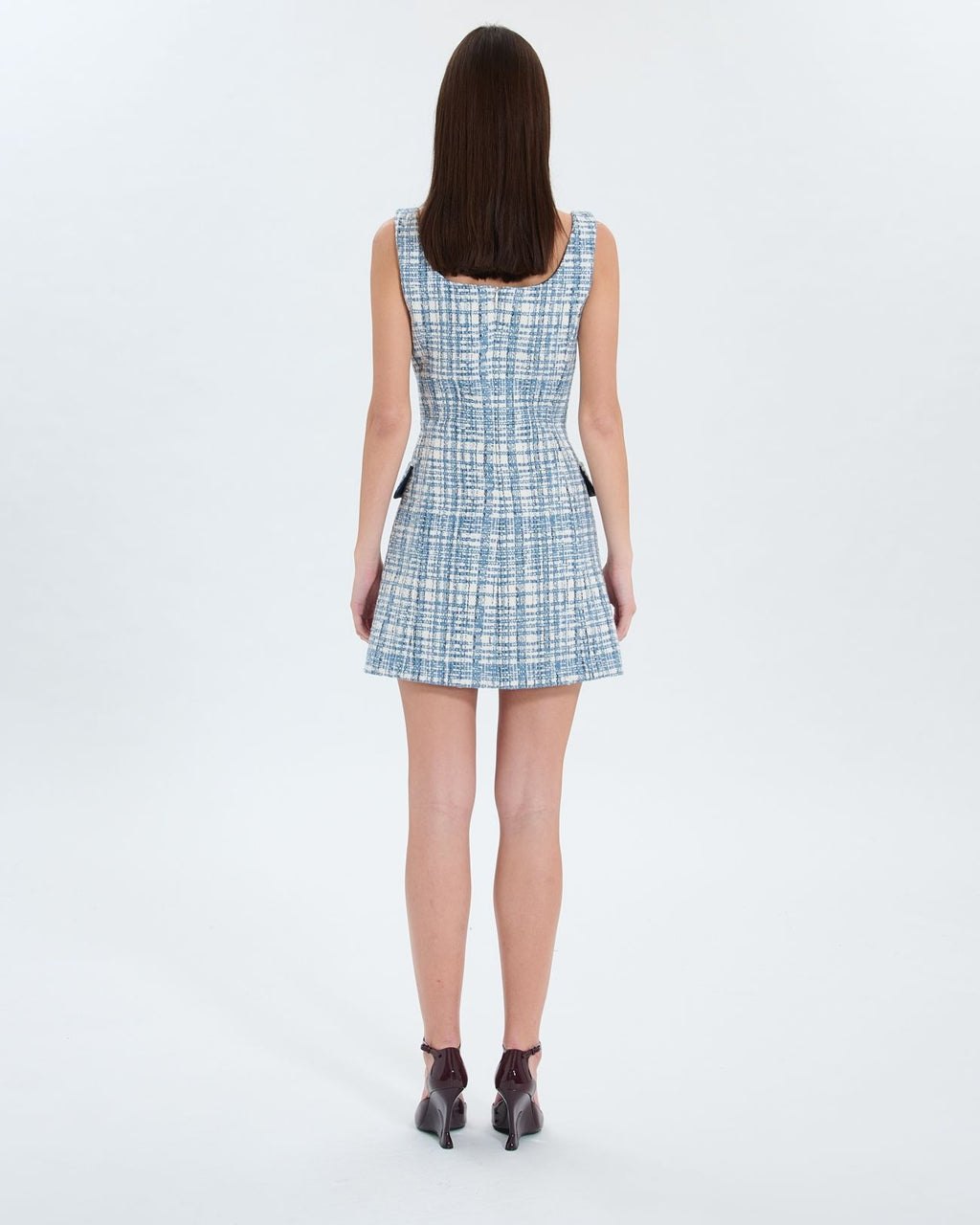 Short blue tweed dress_4