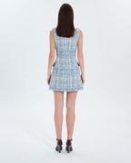 Short blue tweed dress_4