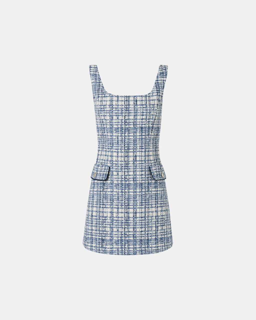 Short blue tweed dress_6