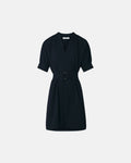 Robe courte en crêpe nocturne_5