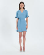 Vestido recto crepe azul_1