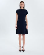 Robe courte en maille nocturne_3