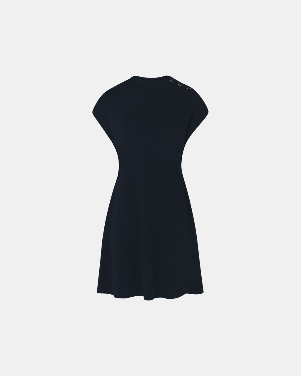 Robe courte en maille nocturne_5