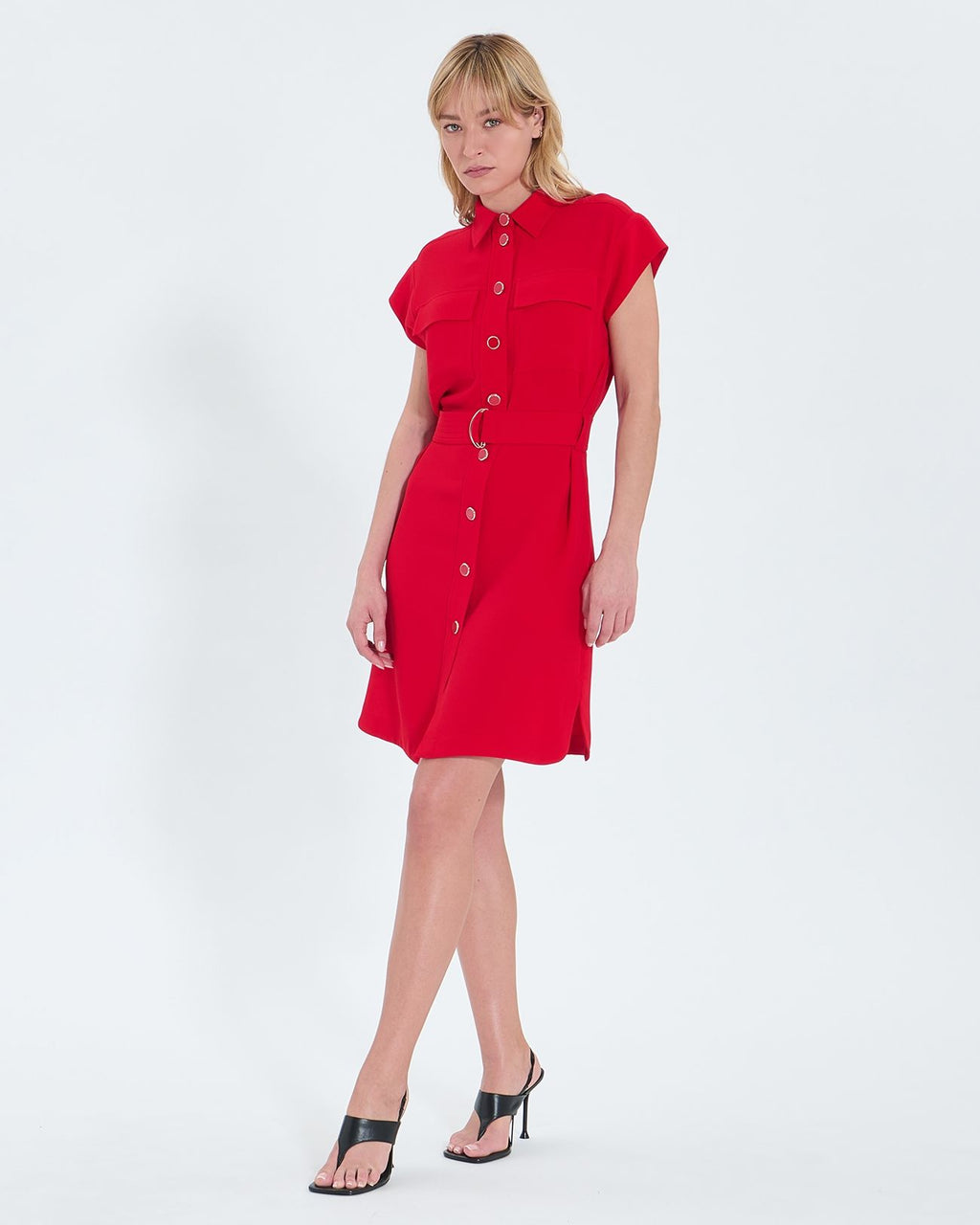 Vestido camisero rojo_1