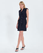 Nocturnal crepe wrap dress_1