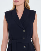 Nocturnal crepe wrap dress_2