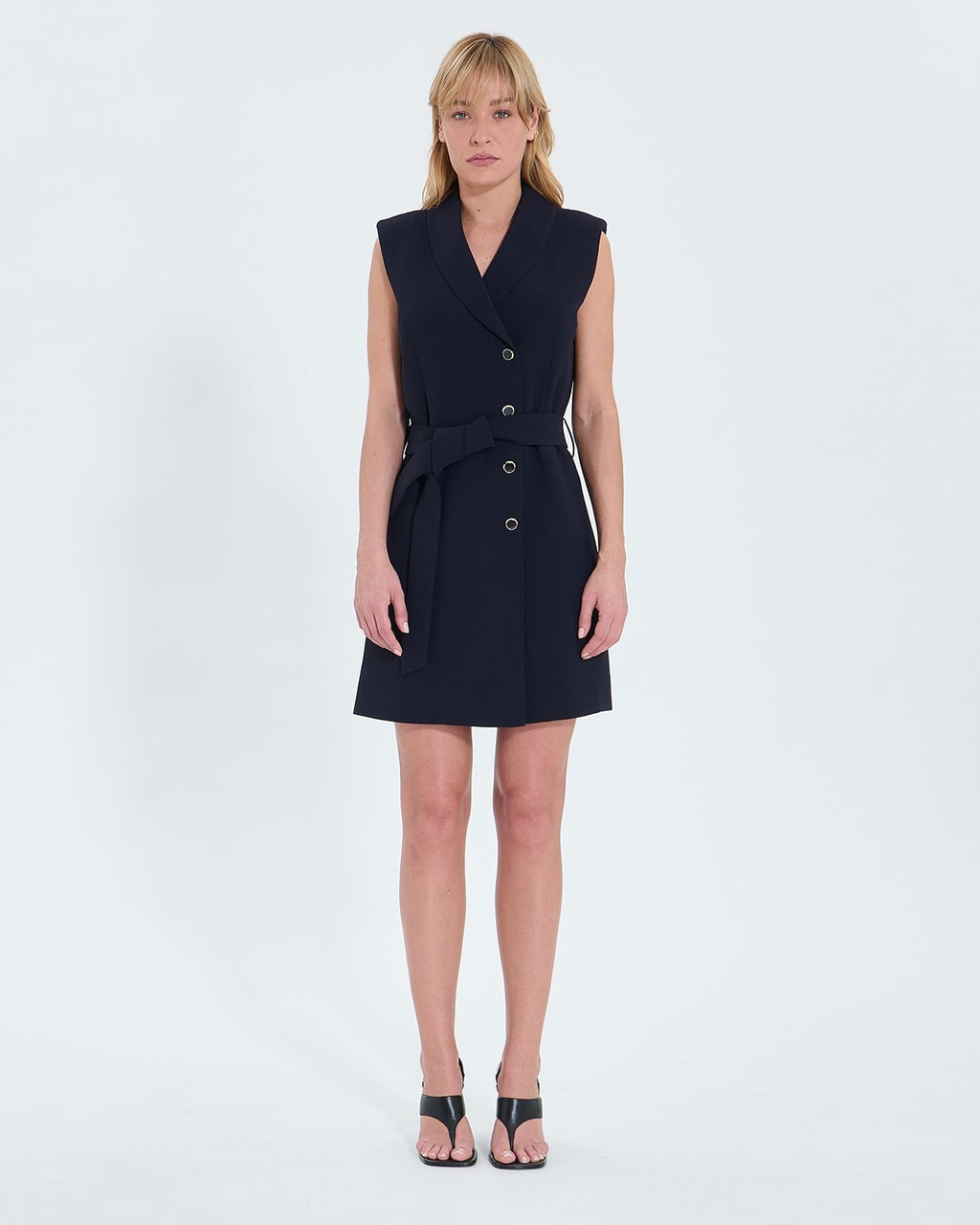 Nocturnal crepe wrap dress_4