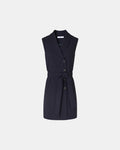 Nocturnal crepe wrap dress_5