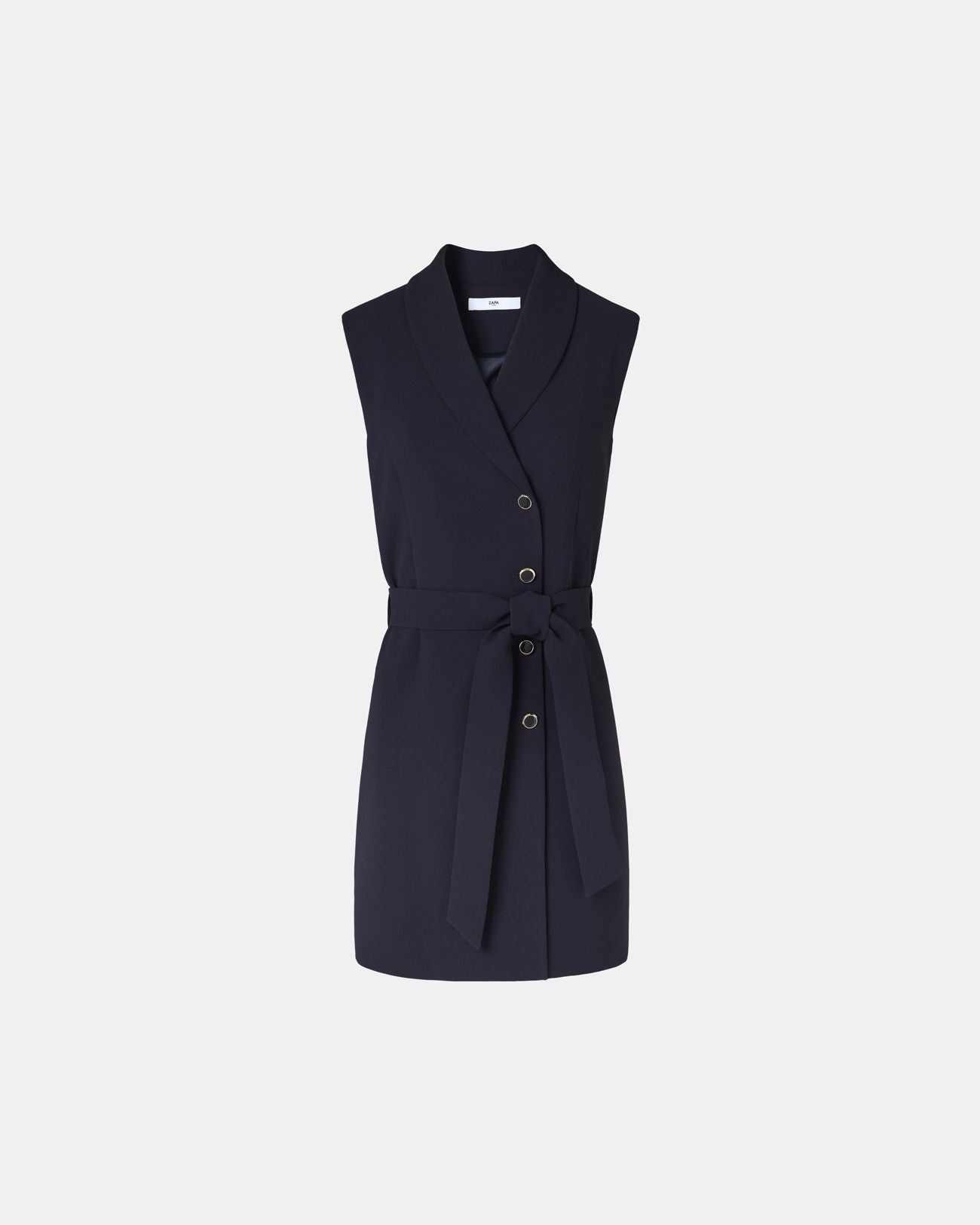 Nocturnal crepe wrap dress_5