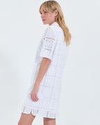 Mid-length dress with ecru English embroidery_2