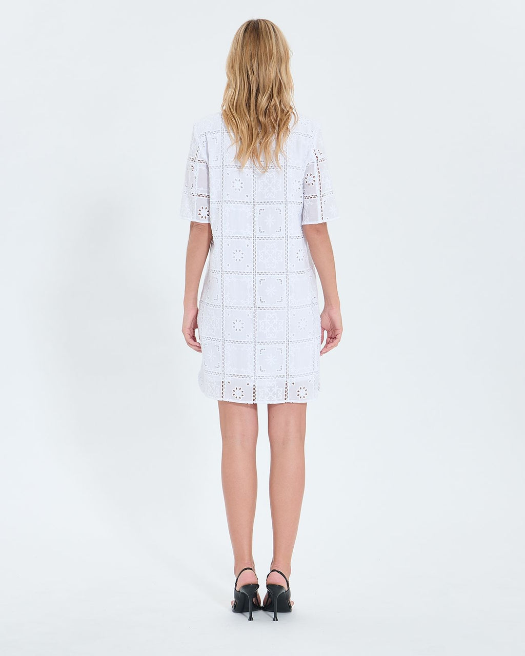 Mid-length dress with ecru English embroidery_3