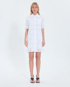 Mid-length dress with ecru English embroidery_4