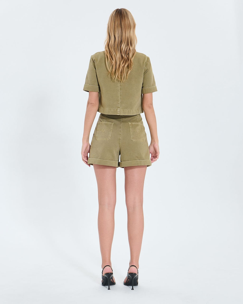 Short en jean kaki_3