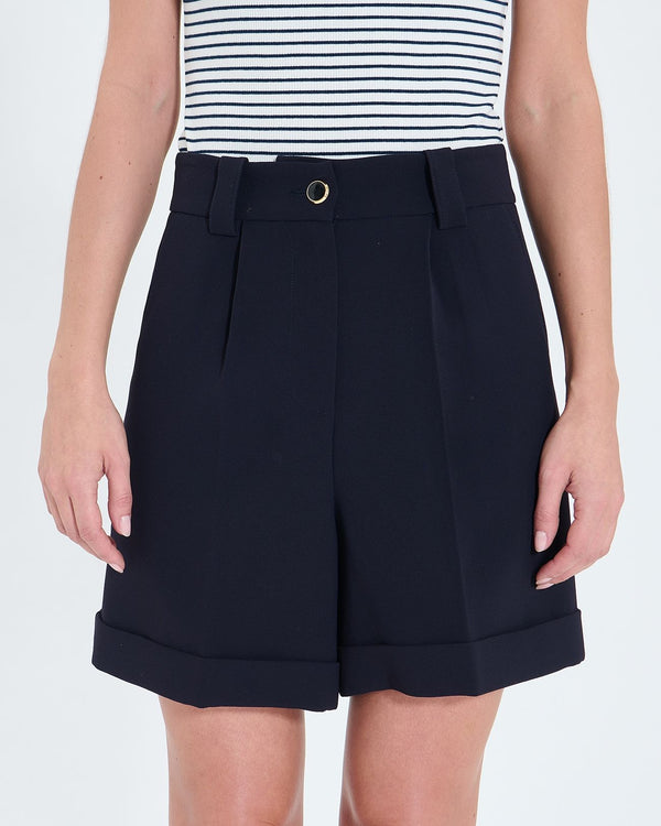 Short fluido nocturno de crepe 1