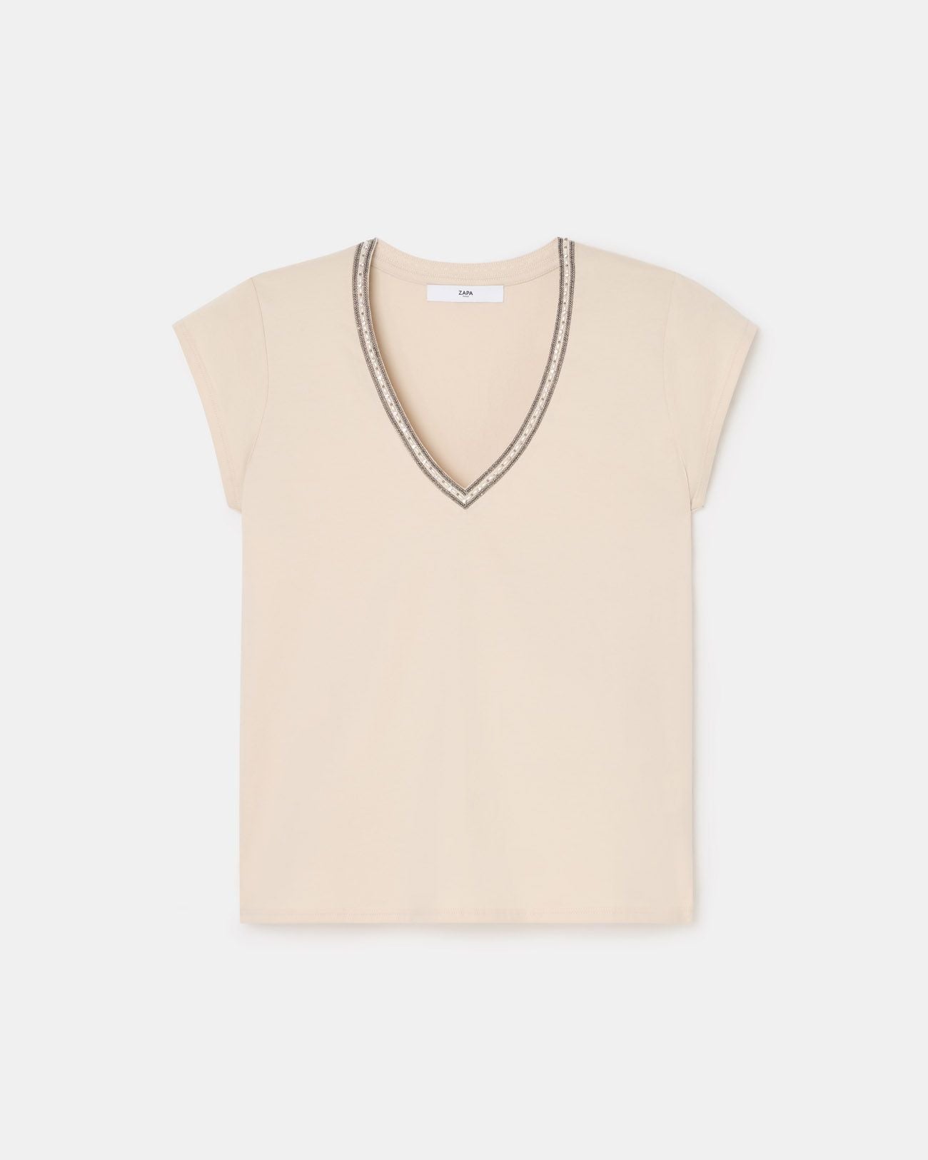 Camiseta cuello pico nude_5