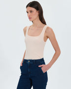 Nude knit tank top_1