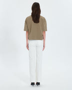 Khaki embellished T-shirt_4