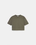 Khaki embellished T-shirt_6