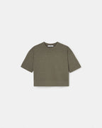 Khaki embellished T-shirt_6