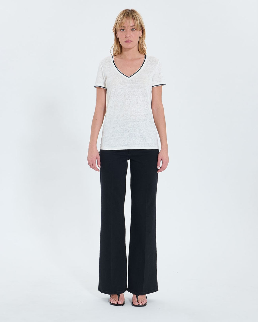 Ecru linen T-shirt_4