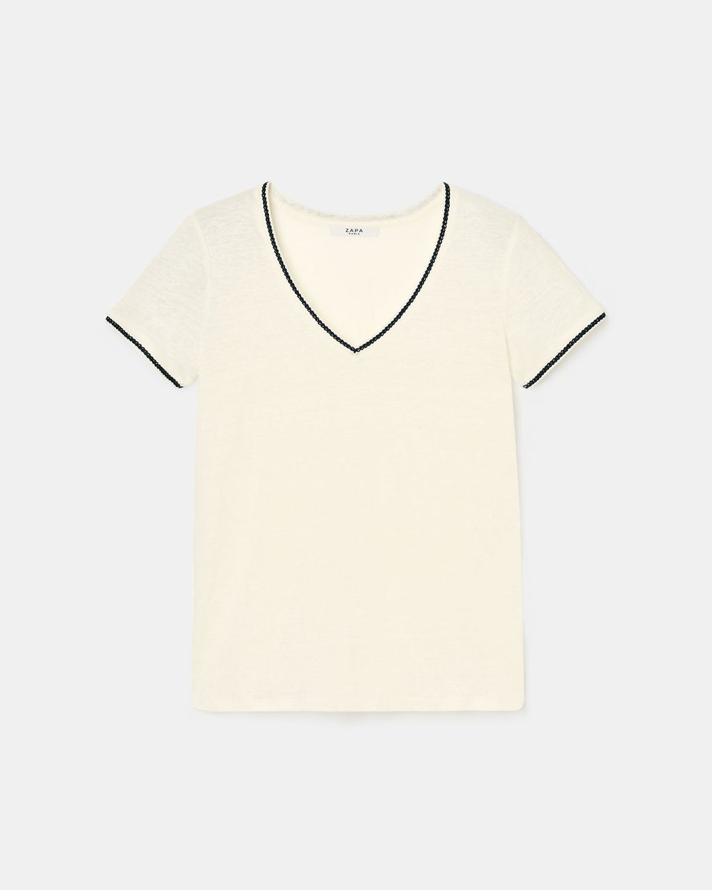 Ecru linen T-shirt_5