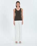 Sequined khaki tank top_3