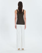 Sequined khaki tank top_4