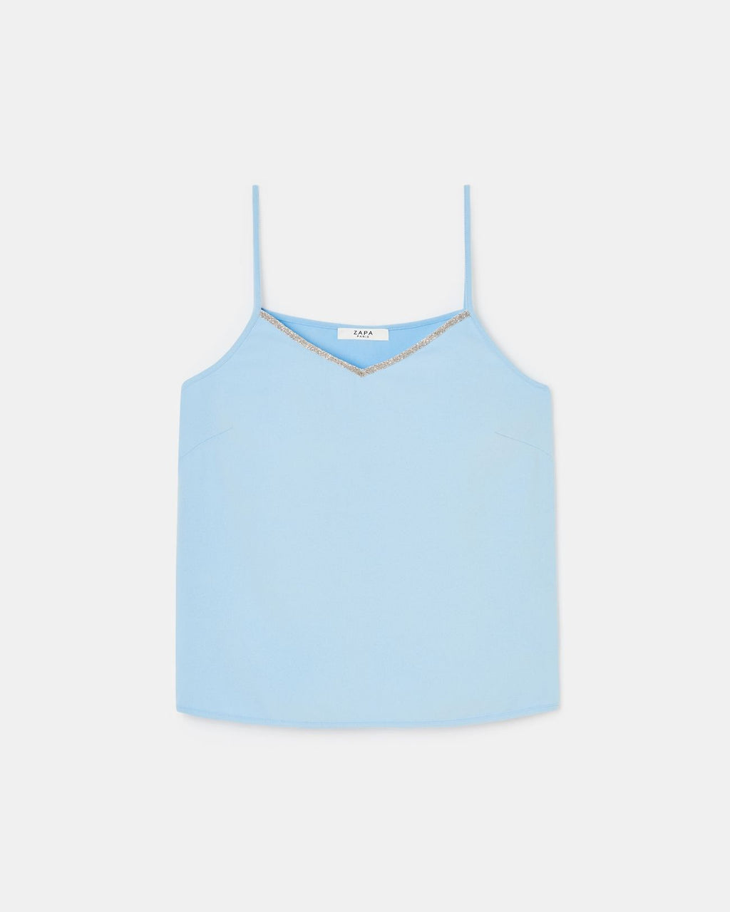 Camiseta sin mangas azul cielo_5