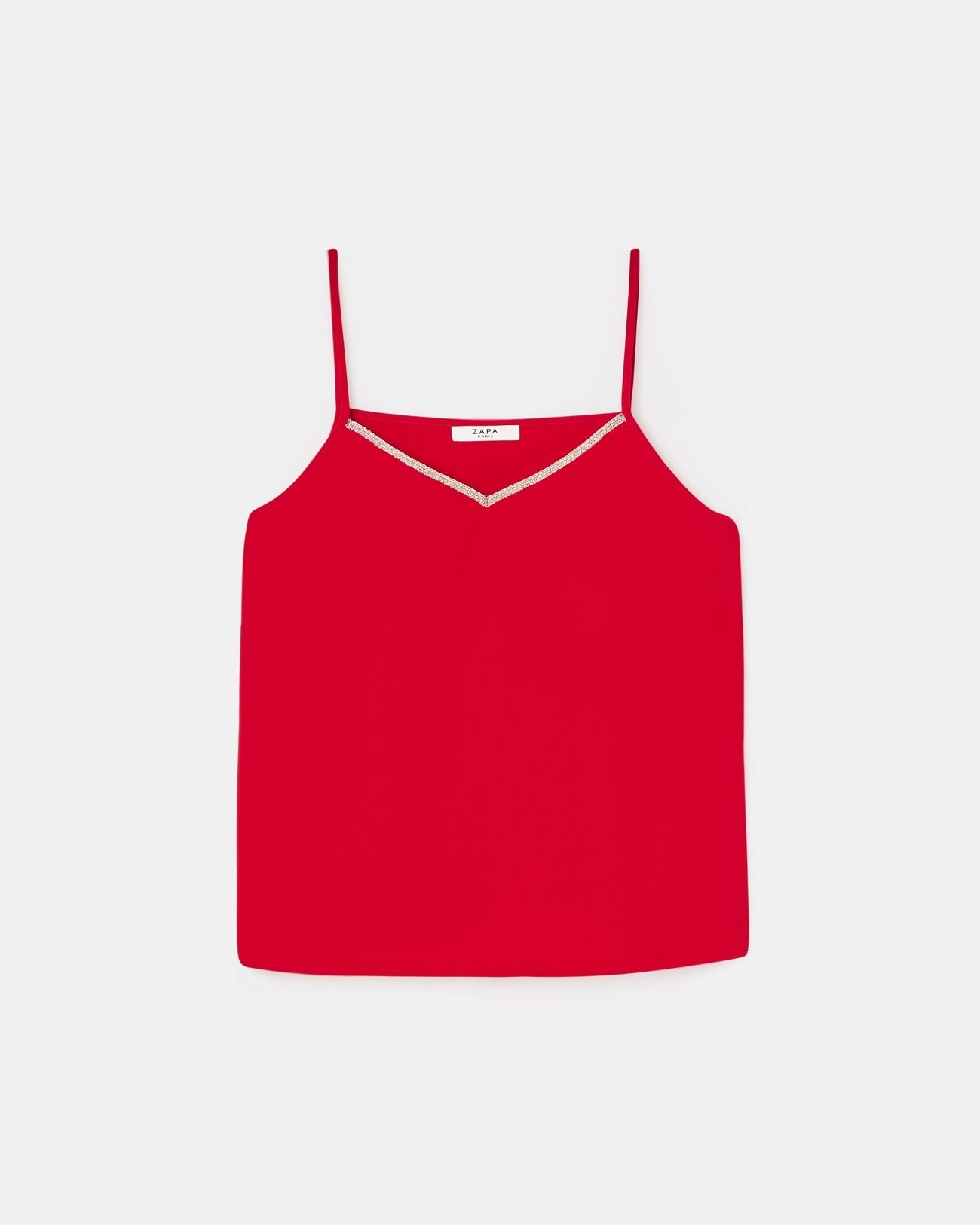 Camiseta sin mangas roja_5