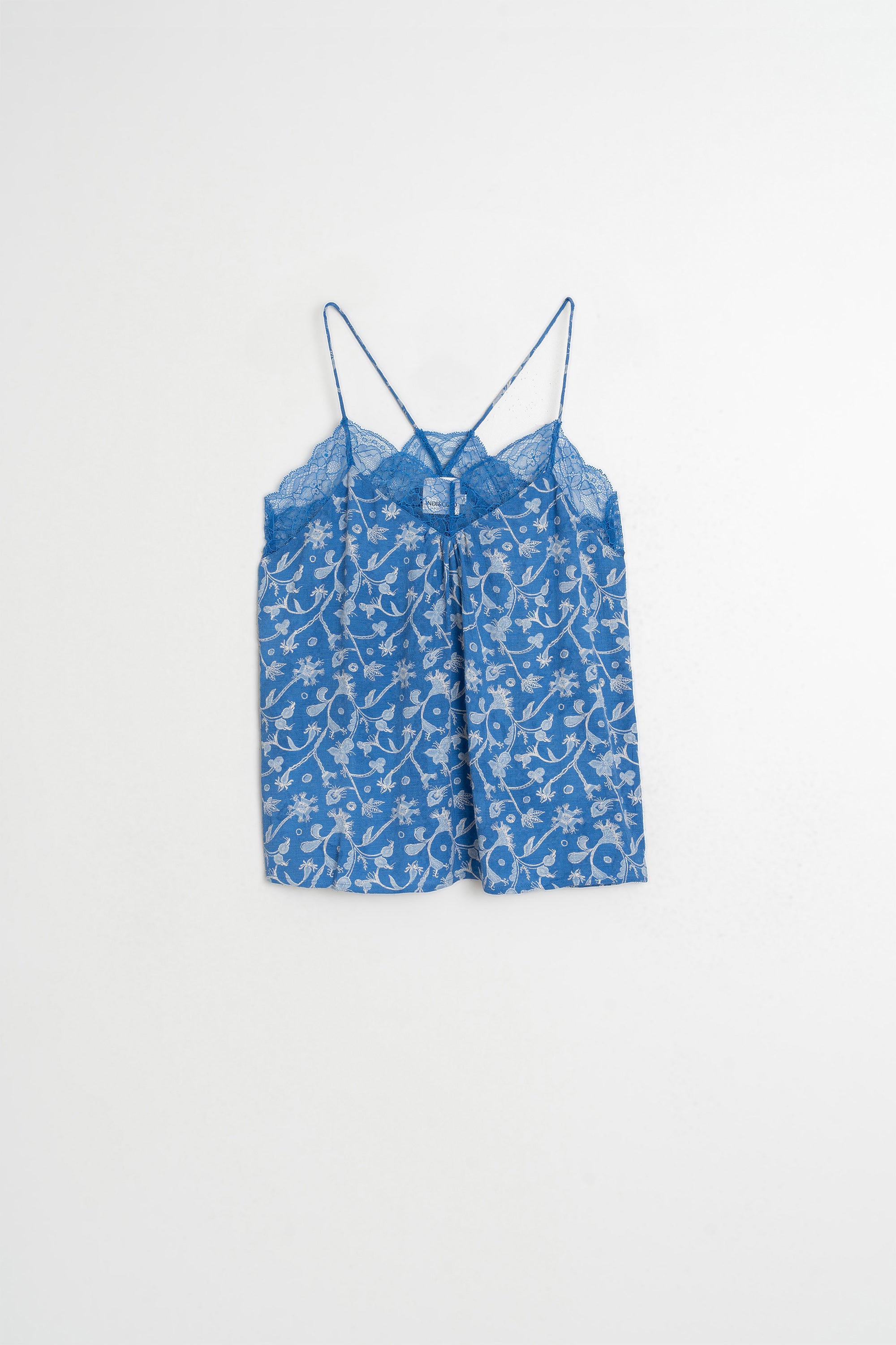 Lace Camisole Top - British Blue