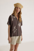 Artisanal Embroidered Shirt - Charcoal