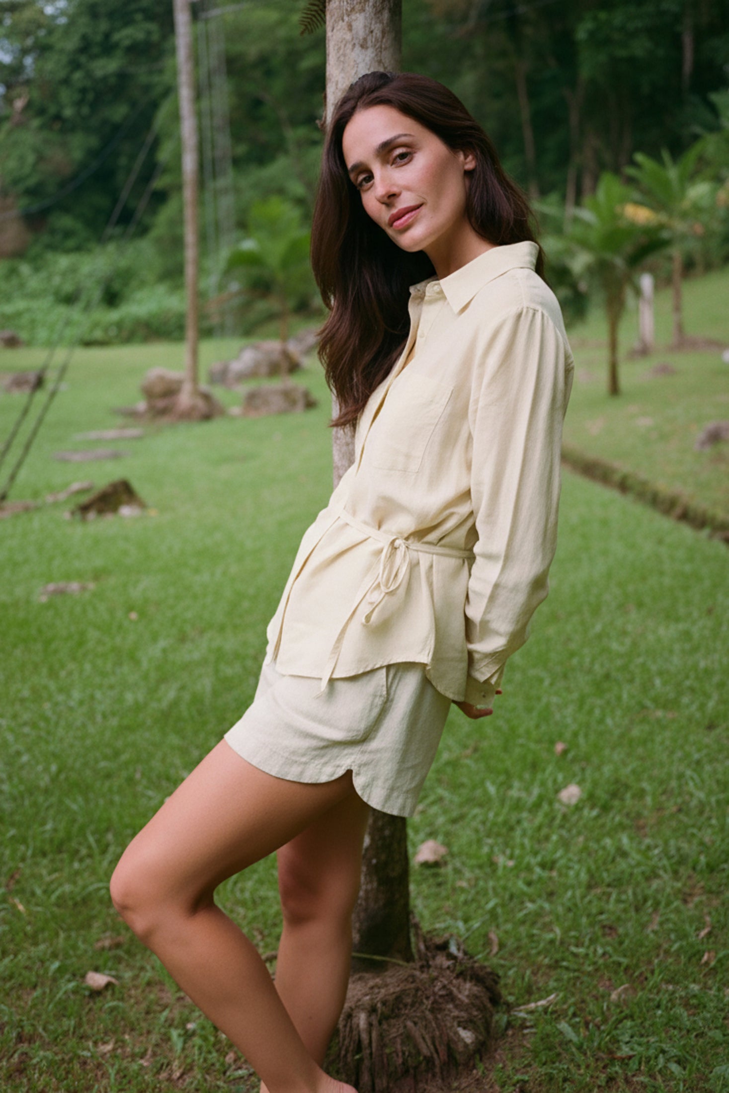 Cotton and Silk Shirt - Butter
