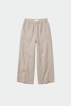 Striped Linen Trousers - Stone