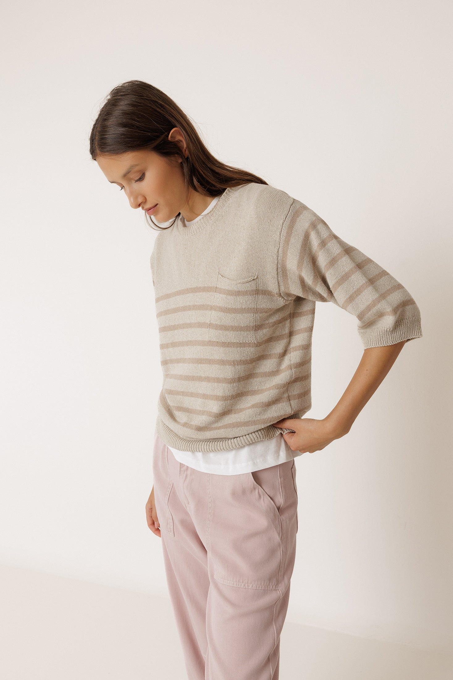 Jersey marinero - Beige