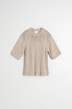Ribbon Knit Jumper - Beige