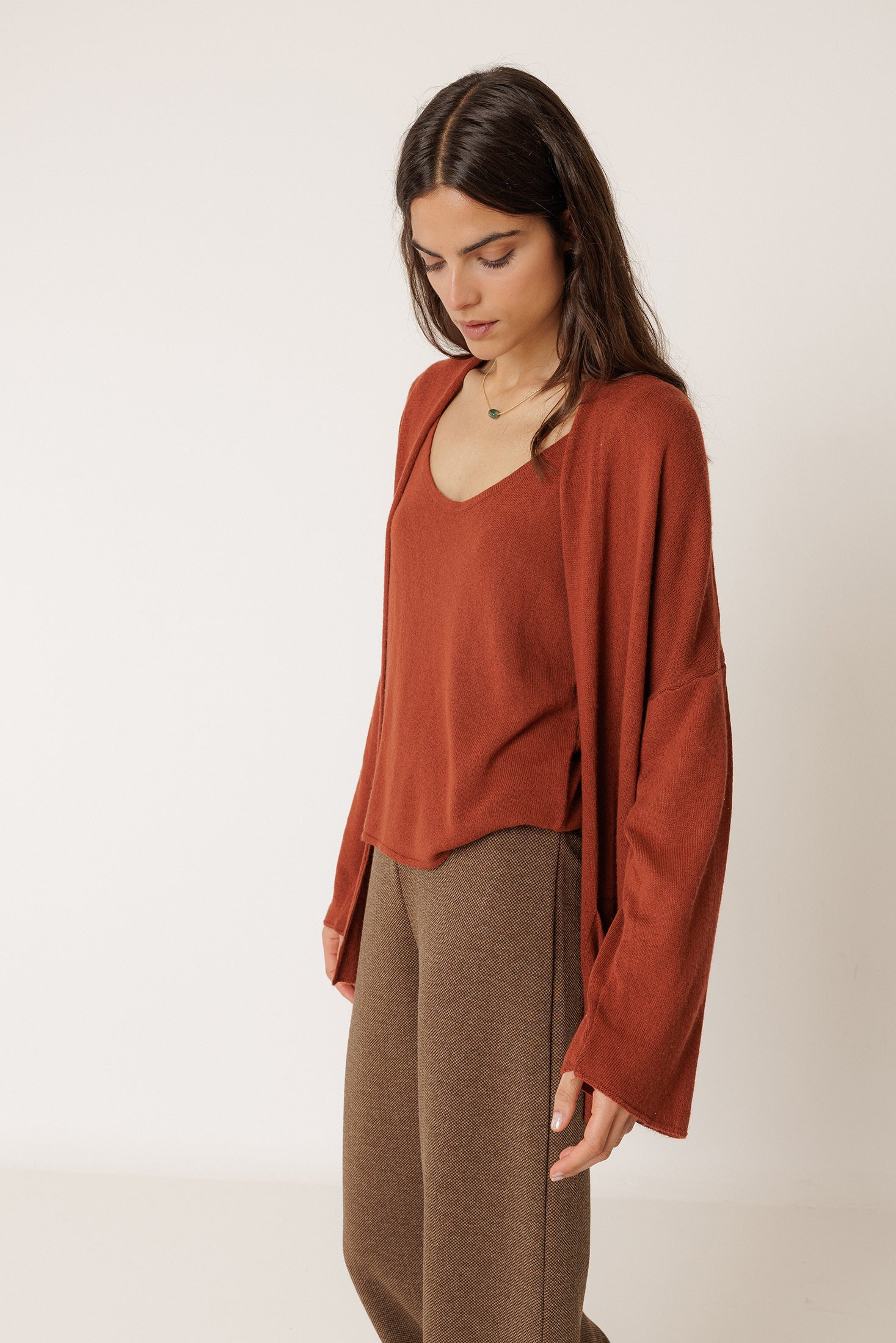 James Elasticated Trousers - Chocolate